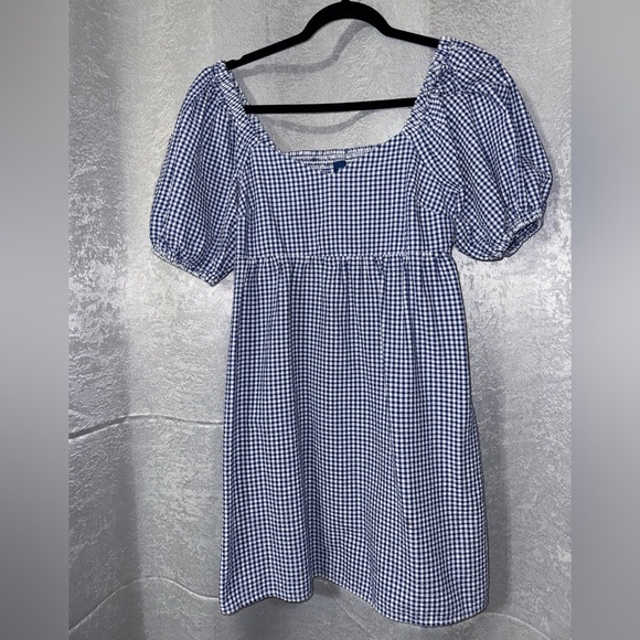 Old Navy Blue and White Gingham XS Dress - Picture 2 of 4